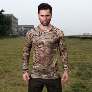 Men’s stretch long-sleeved t-shirt